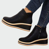 Bota ortopédica de cuero