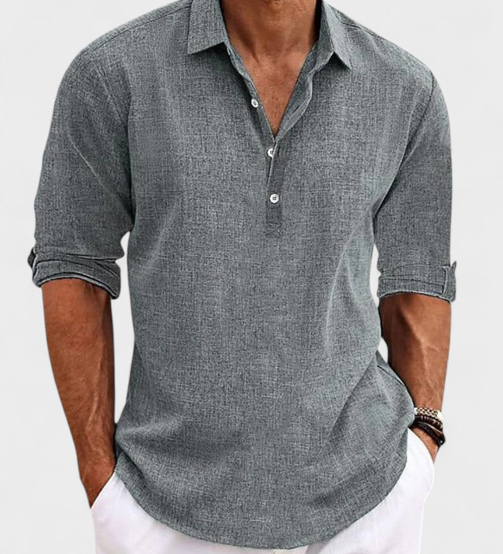 Carlo - Camisa Clásica de Algodón