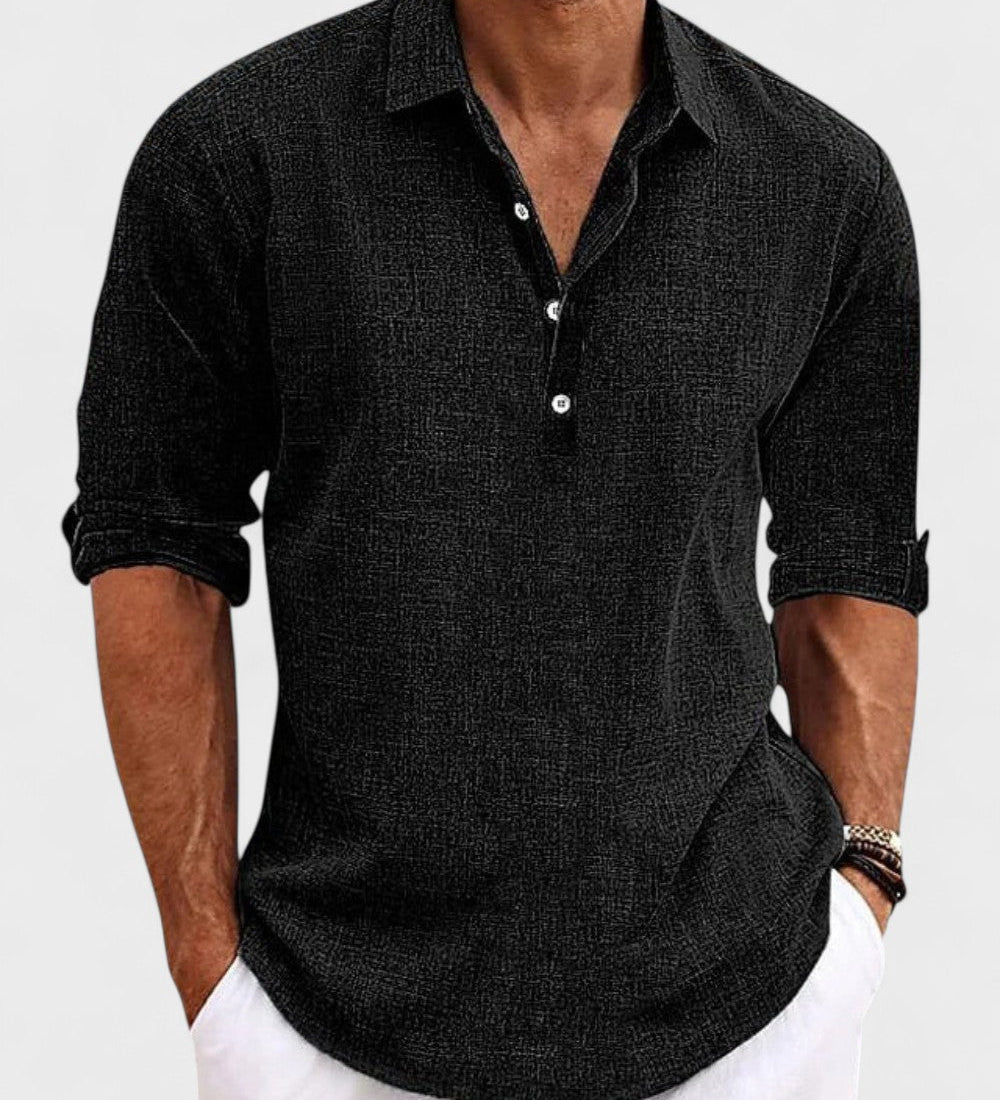 Carlo - Camisa Clásica de Algodón