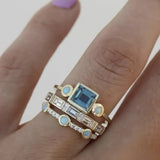 Anillo Retro Azul