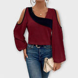 Scarlett - Blusa con escote cuadrado
