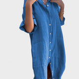 VESTIDO CAMISERO OVERSIZE MUJER