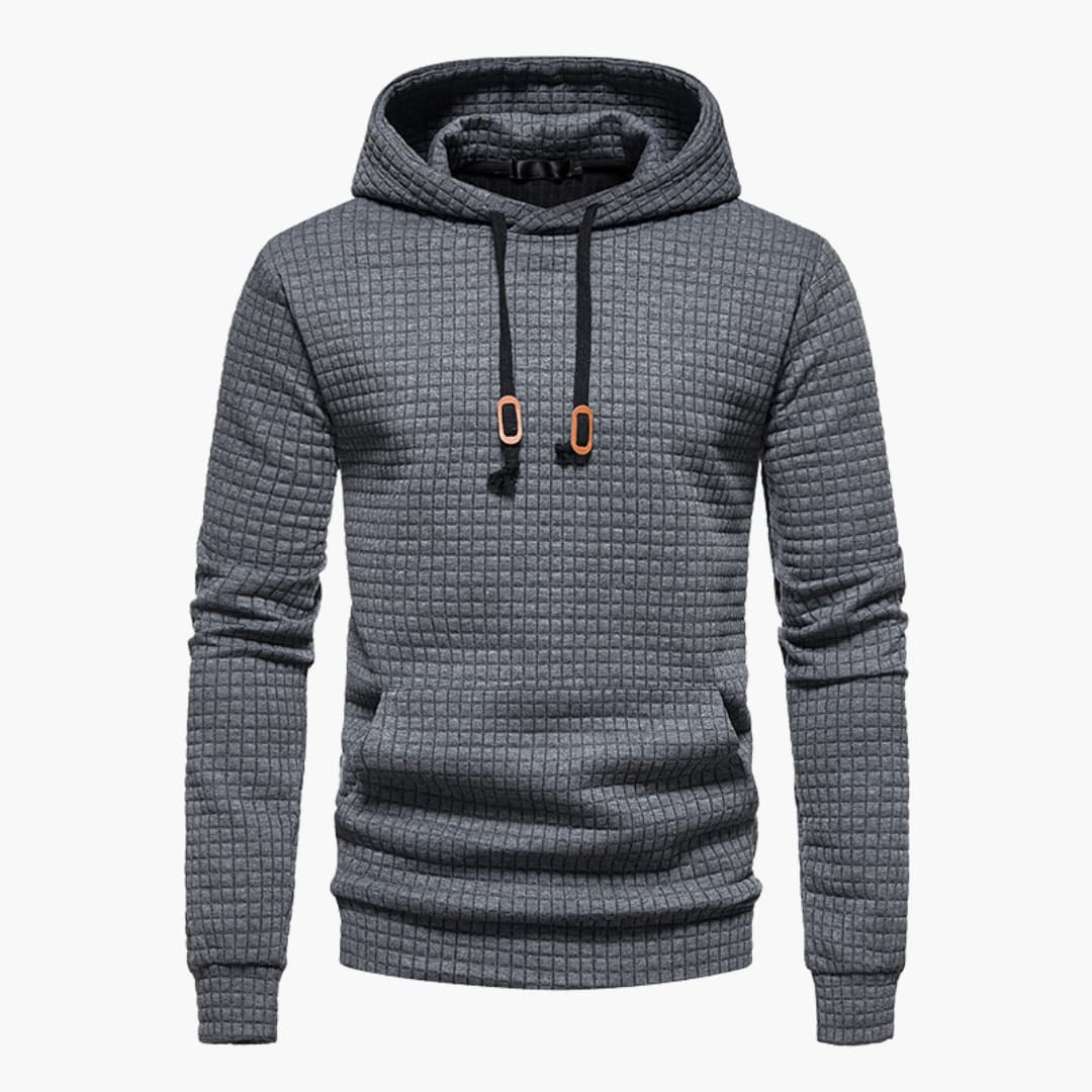 Ignacio - Sudadera Con Capucha De Cuadros Cómoda Para Hombres