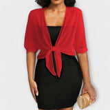 Olivia - Blusa con parte delantera abierta