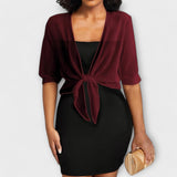 Olivia - Blusa con parte delantera abierta