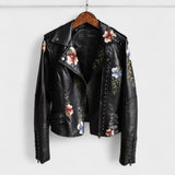 CHAQUETA BIKER FLORAL MUJER