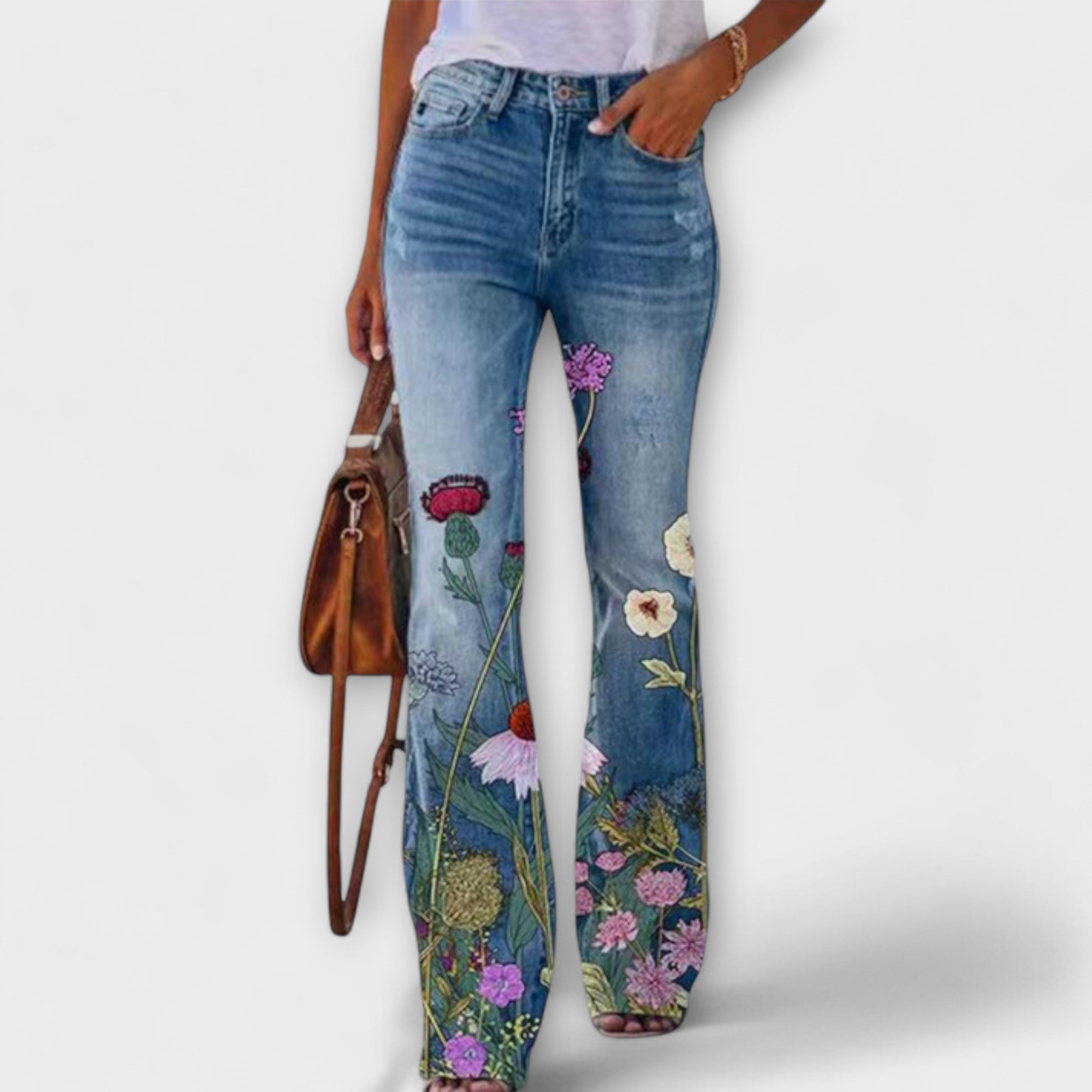 Pantalones con flores