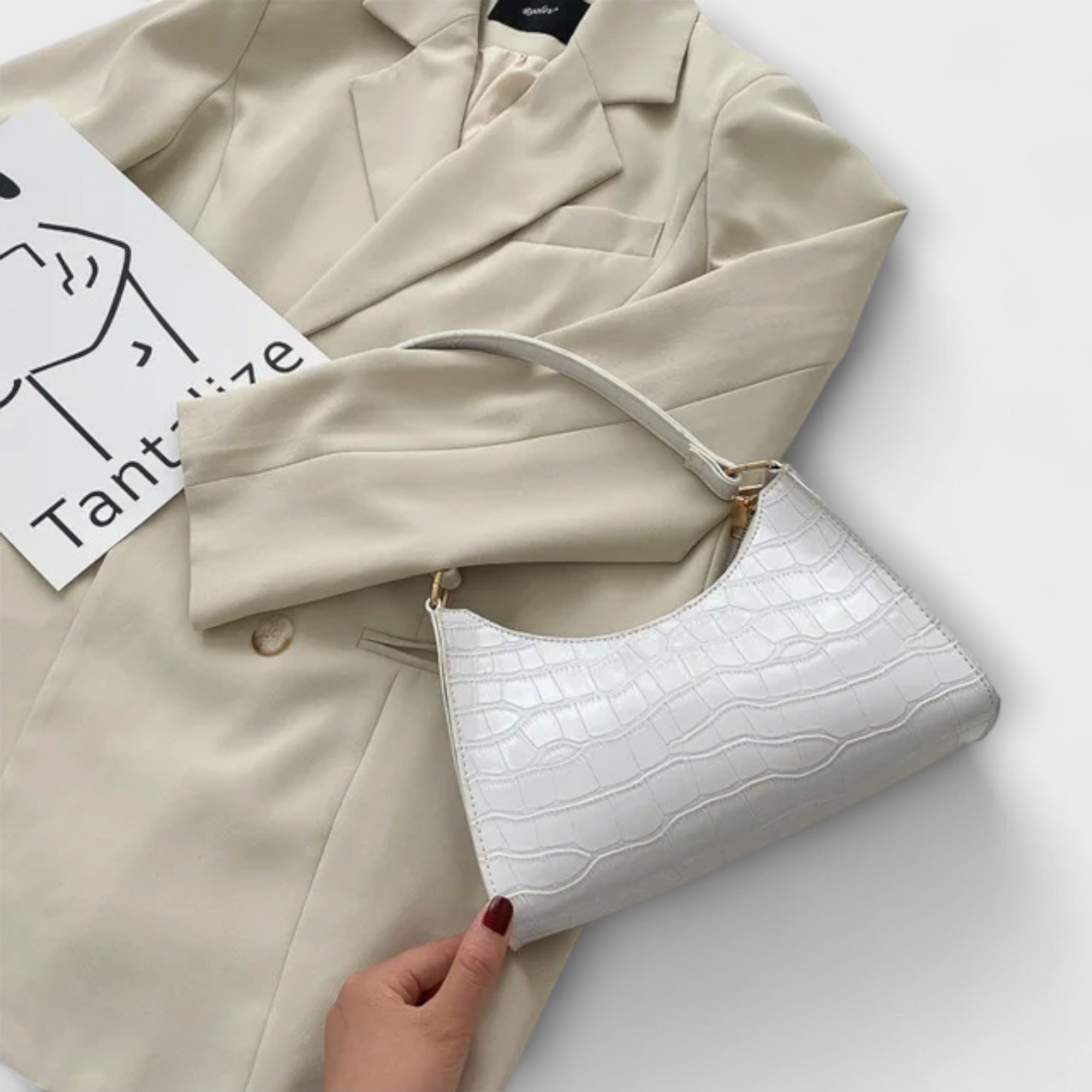 Bolsa de cuero brillante