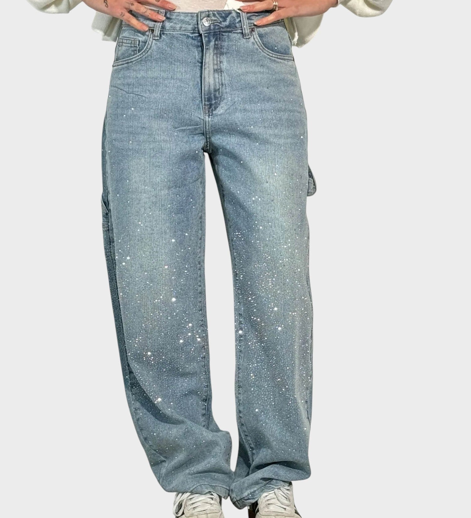 PANTALONES BRILLANTES MUJER