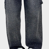 PANTALONES BRILLANTES MUJER