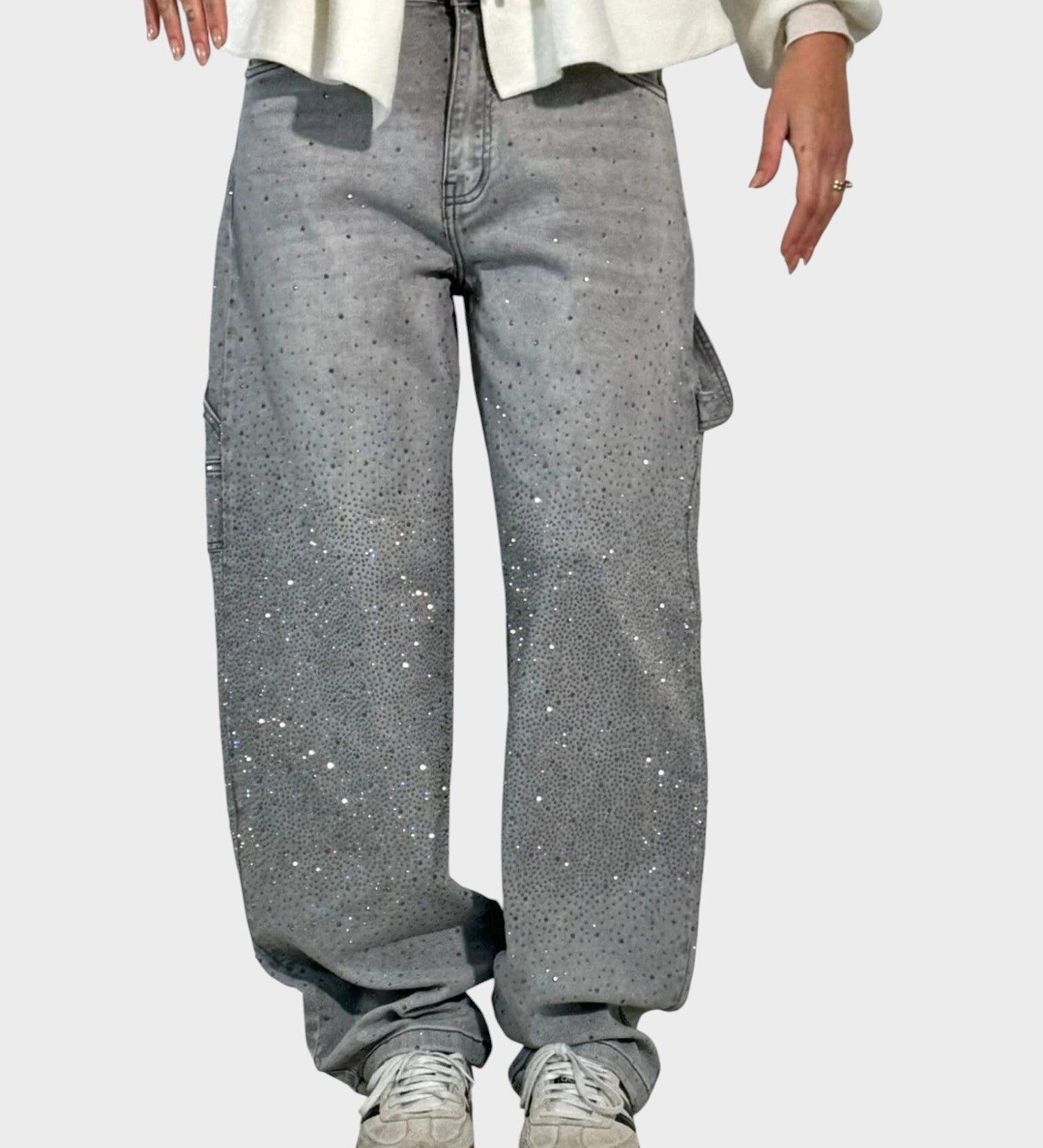 PANTALONES BRILLANTES MUJER