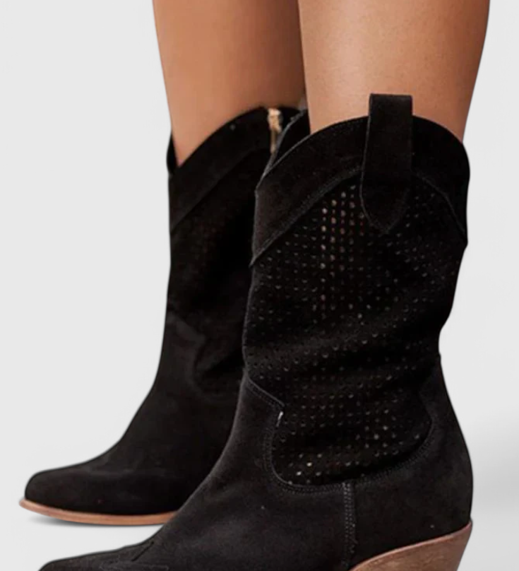 Pilar - Botas de Vaquero Modernas con Cremallera Lateral