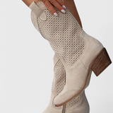 Pilar - Botas de Vaquero Modernas con Cremallera Lateral