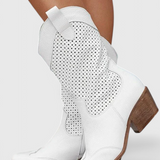 Pilar - Botas de Vaquero Modernas con Cremallera Lateral