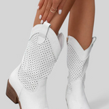 Pilar - Botas de Vaquero Modernas con Cremallera Lateral