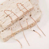 Pendientes Largos con Diseño Ondulado