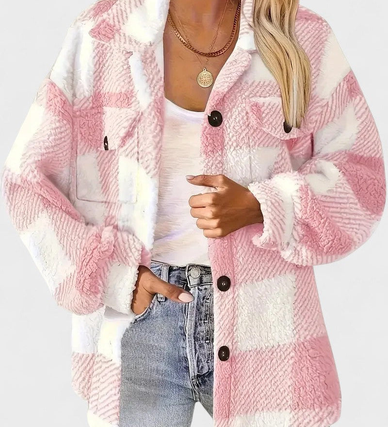 CHAQUETA CUADROS MUJER