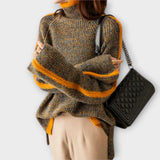 Breseis - Suéter de cuello alto vintage