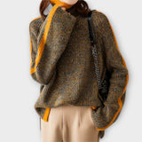 Breseis - Suéter de cuello alto vintage