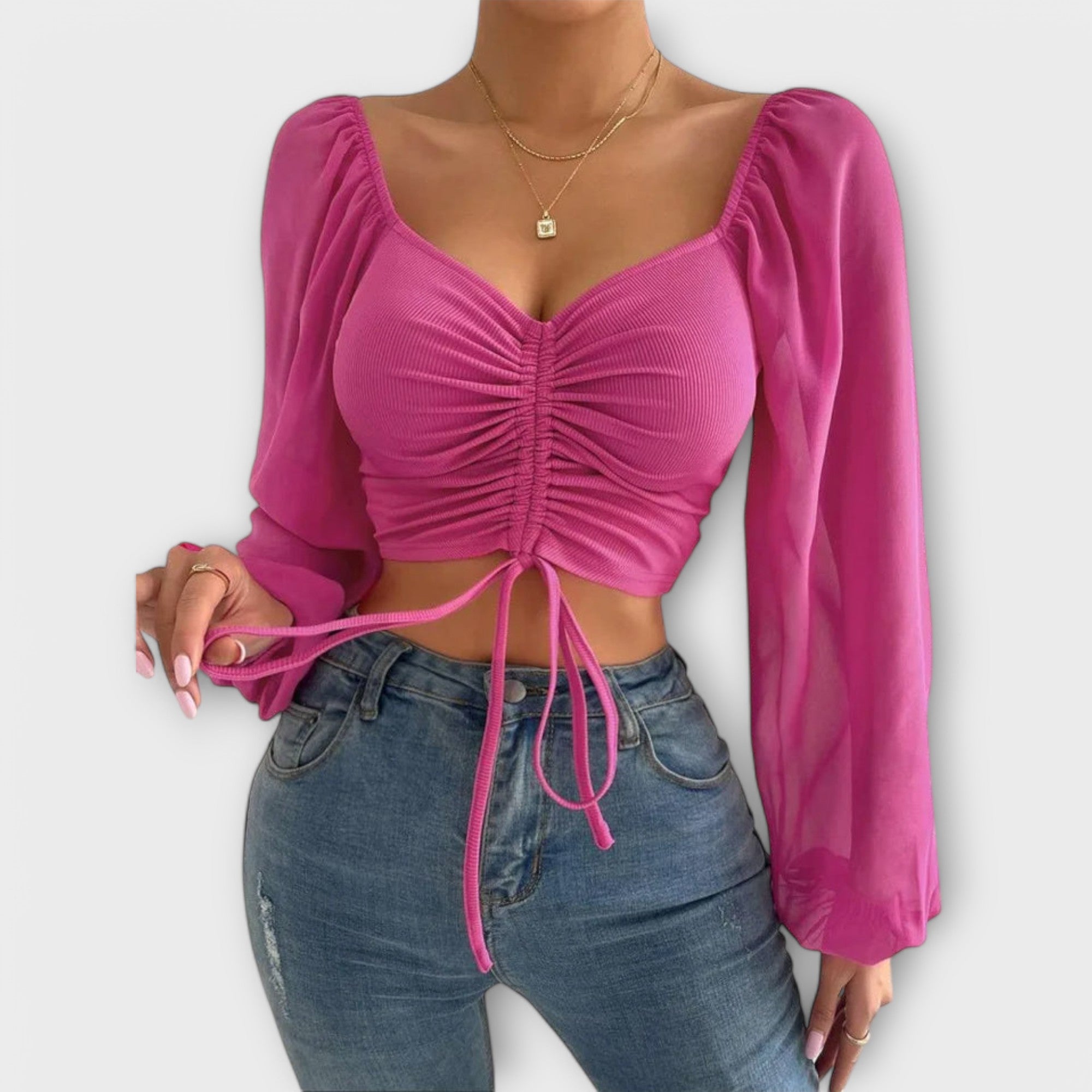 Jacqueline - Blusa de Noche Versátil