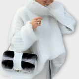 Paulina - Suéter con capucha de mujer de manga larga suave