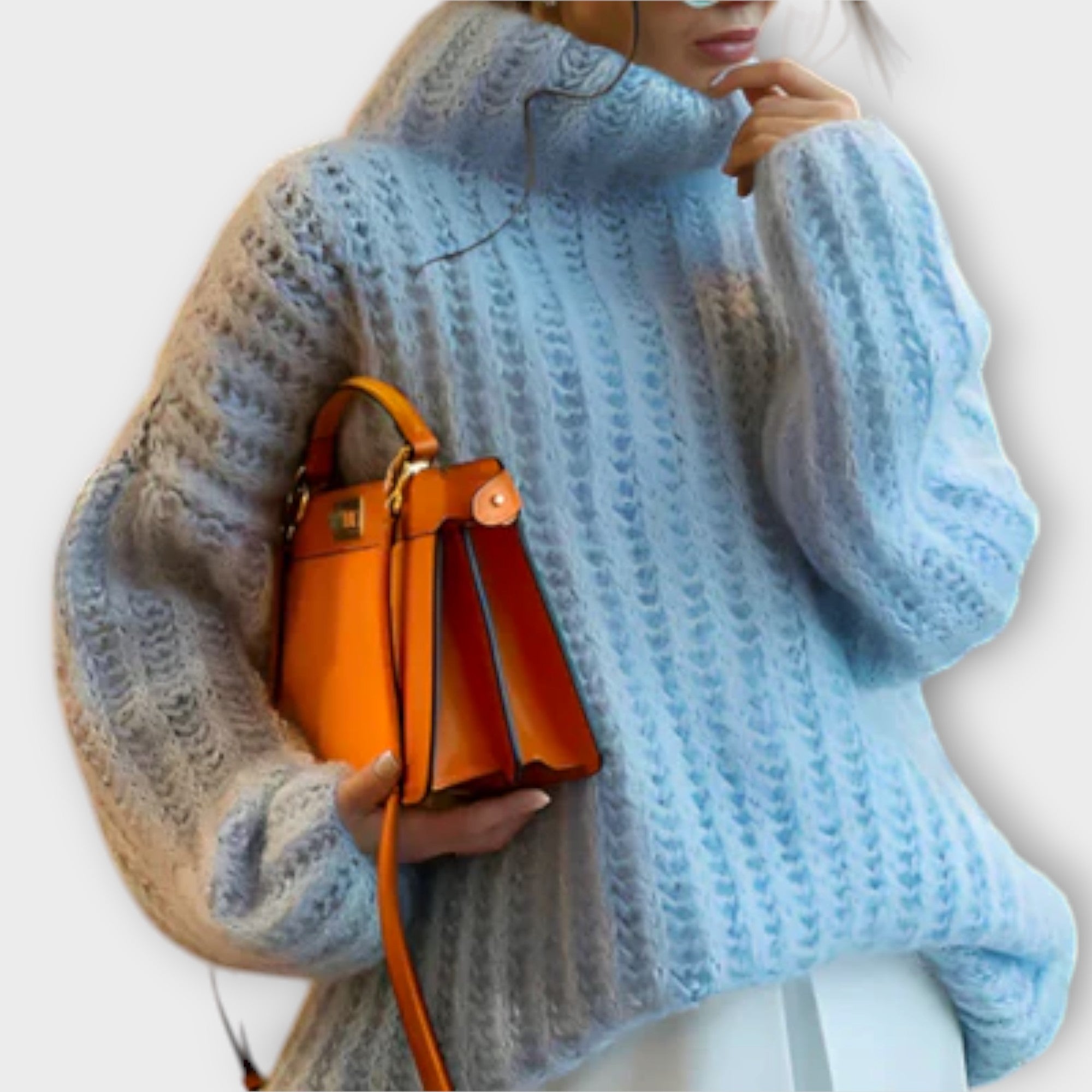 Paulina - Suéter con capucha de mujer de manga larga suave