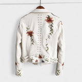 CHAQUETA BIKER FLORAL MUJER