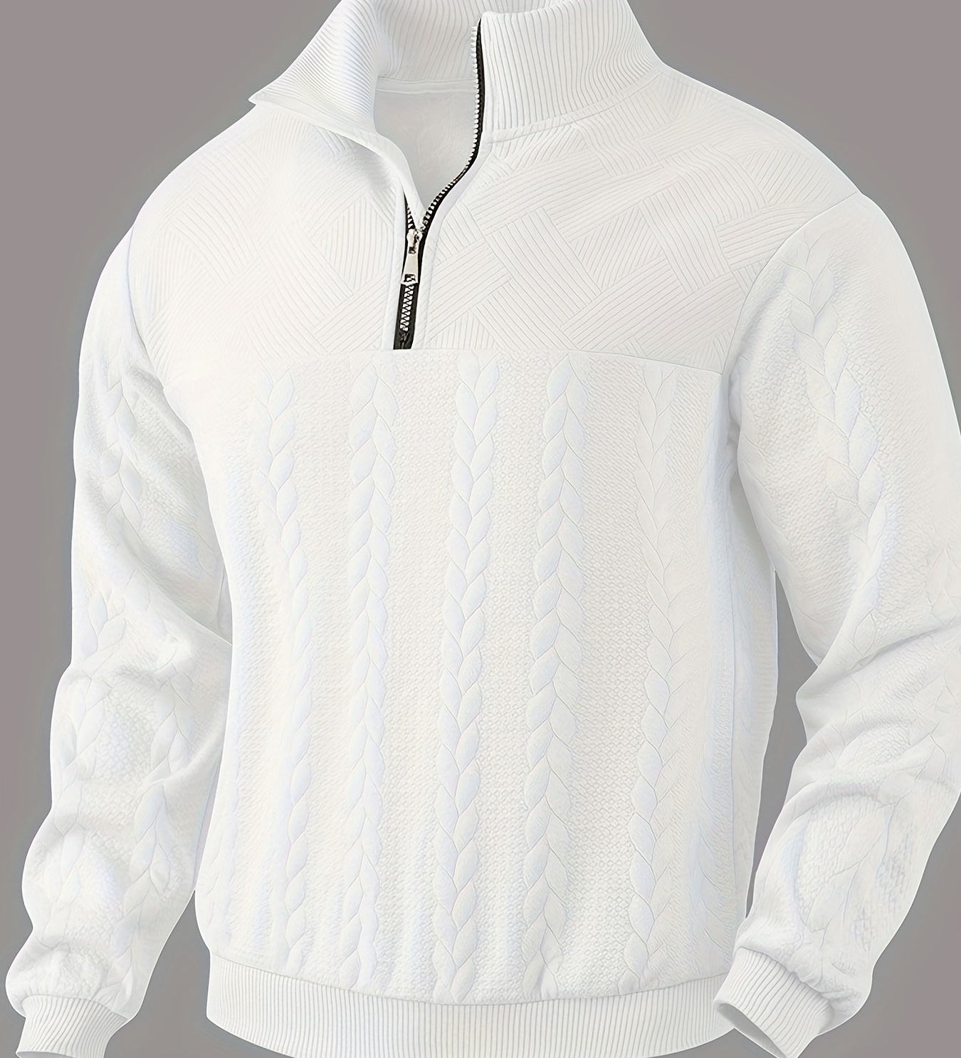 Santiago - Chaqueta de Punto con Cremallera Hombres Versátil