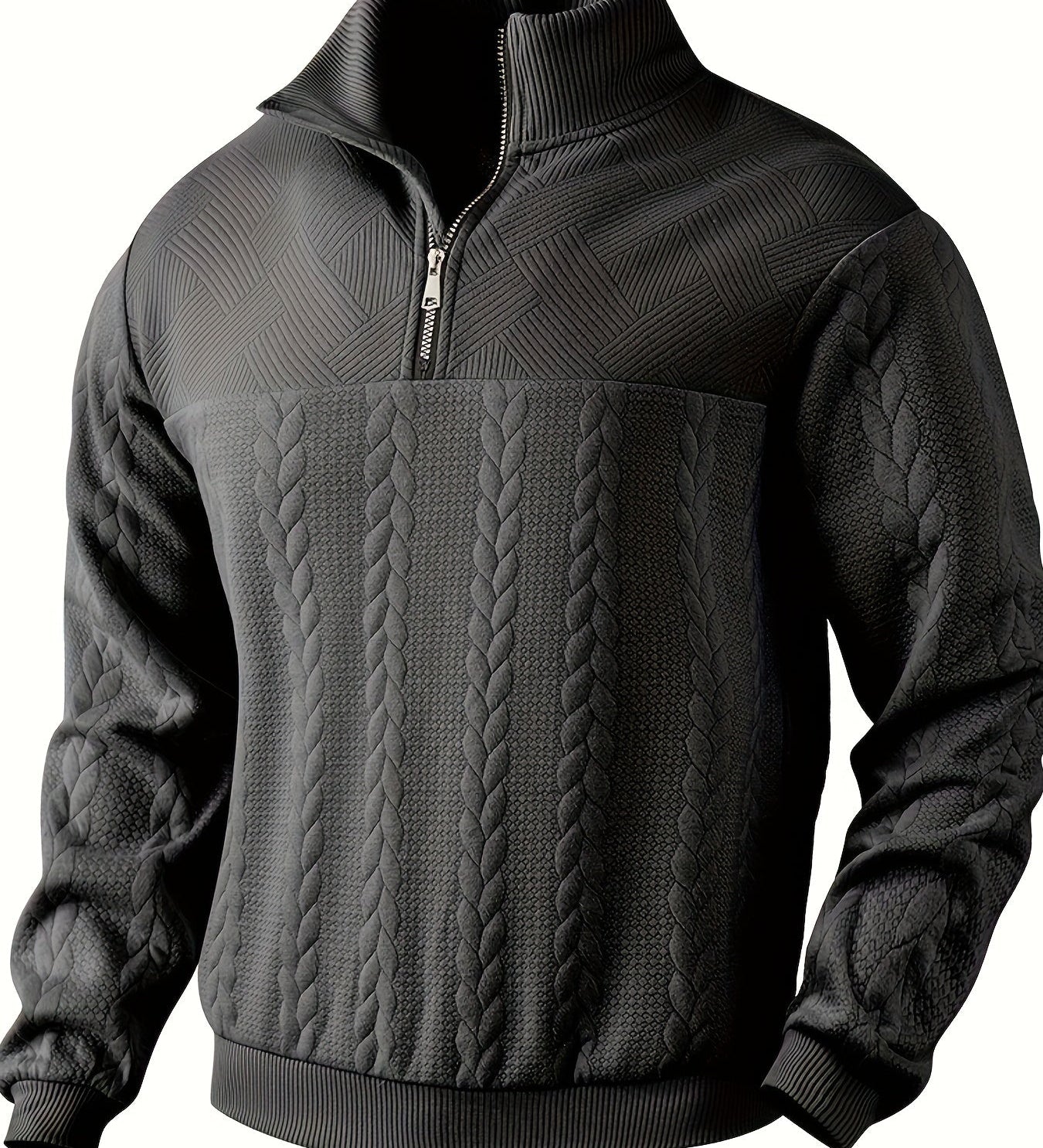 Santiago - Chaqueta de Punto con Cremallera Hombres Versátil