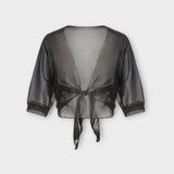 Olivia - Blusa con parte delantera abierta