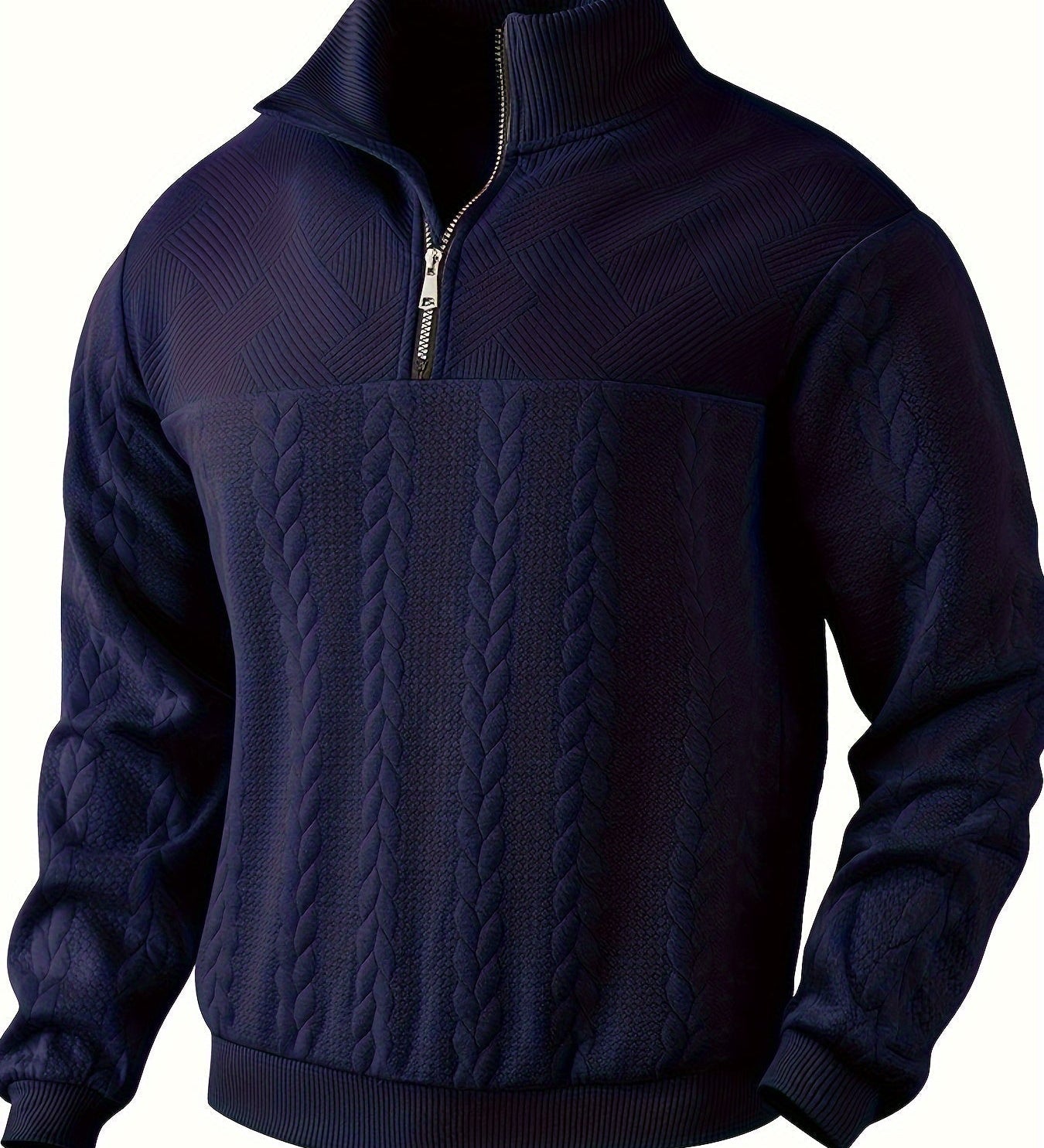 Santiago - Chaqueta de Punto con Cremallera Hombres Versátil