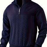 Santiago - Chaqueta de Punto con Cremallera Hombres Versátil