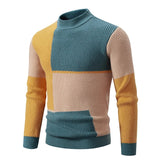 Jorge - Suéter Colorblock Versátil para Hombre Activo